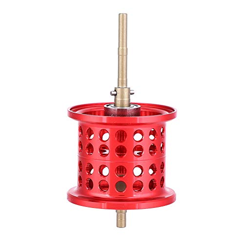 Fishing Reel Spool, Aluminum Fishing Round Bearing Reel Spool for PMAX3/BMAX3/SMAX3 Casting Reels(Red) Pmax3