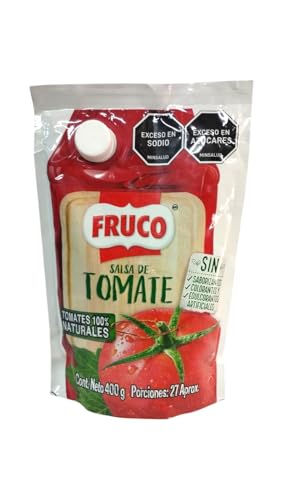 SALSA DE TOMATE - FRUCO - SALSA DE TOMATES COLOMBIANA - TOMATE 100% NATURALES - 400 GRAMOS