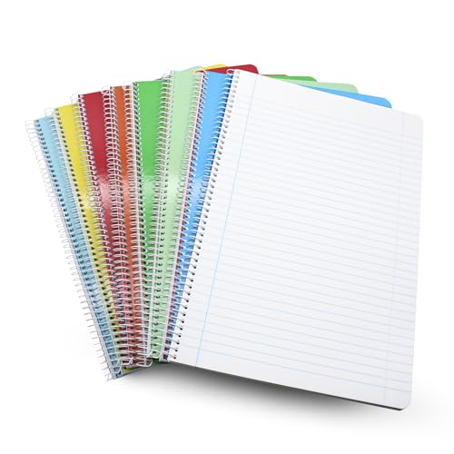 Cahier écriture A4 à grand format avec 80 feuilles lignées et couverture souple colorée