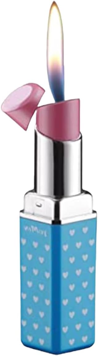 NIVEK Lipstick Lighter Kitty KT Cat Kawaii Kulomi Melody Bunny Rabbit Collectable (Blue Hearts)
