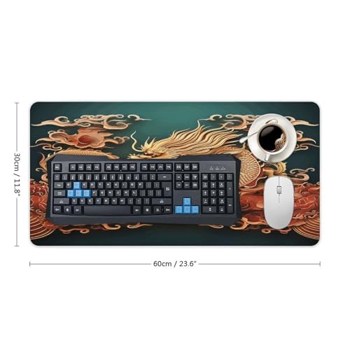 Pad de Escritorio Grande Estilo Dragon Chino 30x60 cm miniatura 2