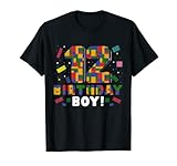 Photo Gallery compleanno ragazzo building blocks 12 anni maglietta Photo Gallery compleanno ragazzo building blocks 12 anni maglietta