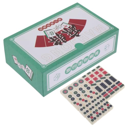 Mini Mahjong Set portátil para viaje y ocio miniatura 1