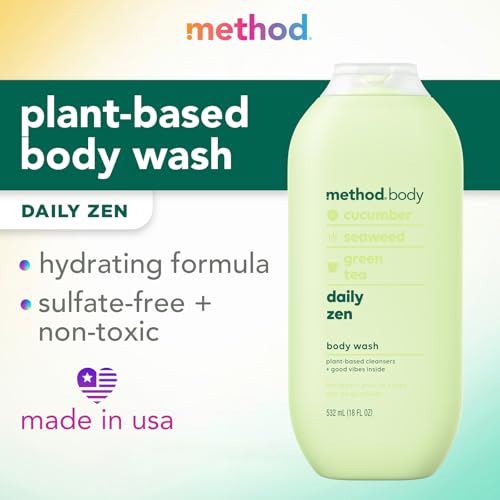 Image of Method Body Wash, Daily Zen, Paraben and Phthalate Free, 18 oz (Pack of 2), Detoxifying