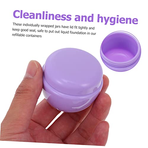 FOMIYES 24 Peças Caixa De Creme De Plástico Pote De Maquiagem Com Tampa Frascos De Creme Com Tampas