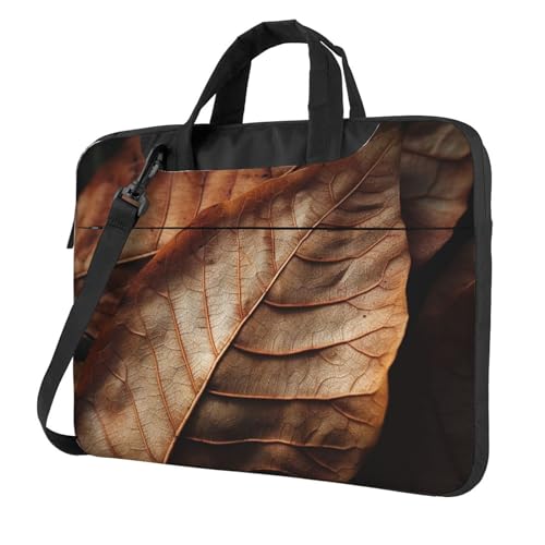 Sacoche ordinateur portable à feuilles au café ou au bureau avec sa grande capacité