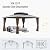 SEVOBAL 10 x 12 ft Hardtop Gazebo, Outdoor Aluminum Frame Permanent Pavilion, Sturdy Polycarbonate Double Roof Canopy with Curtains & Netting, Patio Gazebo Garden Tent for Garden, Lawns, Brown