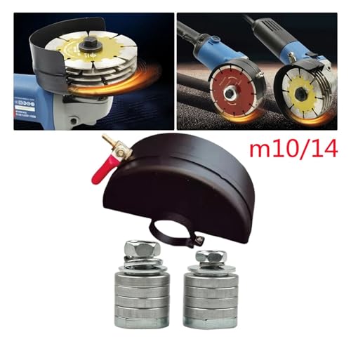 Adaptador de amoladora angular M10 con tuercas de seguridad de brida y cubierta para ranuradora 125 4