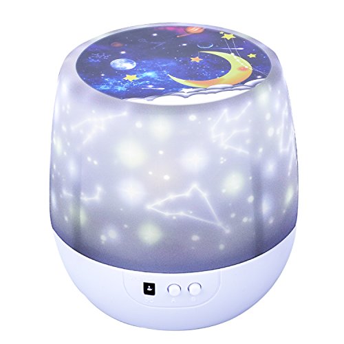 Nachtlicht Rotierenden Projektor Lampe, ArfBear Romantische Universum Projektionslampe für Hausparty Geburtstag Dekorationen Lichter Kinder Geschenk Spielzeug Schlafzimmer Wohnzimmer - 5 Themen