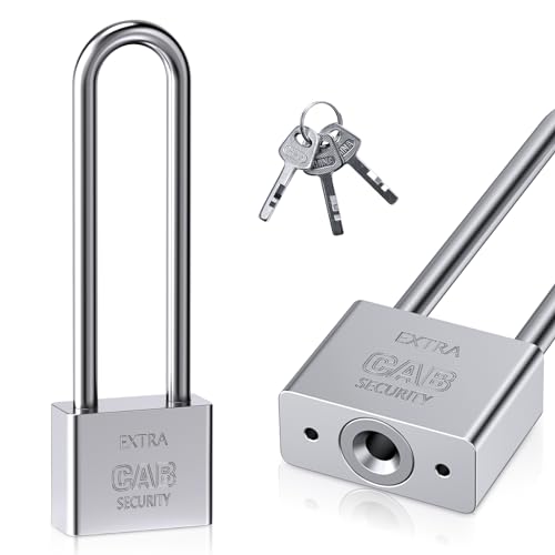 Lengthened Padlock with 3 Keys