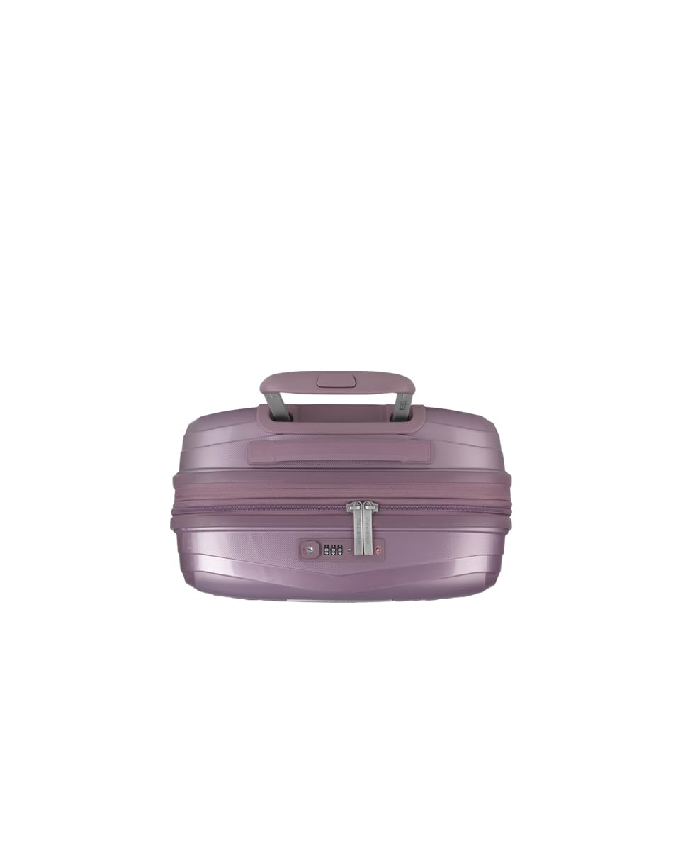 Gabol - Maleta de Cabina Rígida Expandible Queens 54x40x22/25 cm - Equipaje de Mano Ligero 2,8kg con Capacidad hasta 47,9L - 4 Ruedas Dobles 360° y Cerradura TSA - Diseño Español - Lila
