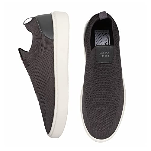 Tênis Casual Masculino Cavalera Knit Run, Chumbo, 41