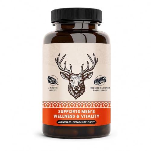 KUHSE Primal Viking Mens Overall Well-Being Supplement Supports Energy Levels & Overall Well-Being Arctic Herbal & Caribou Extract Formula