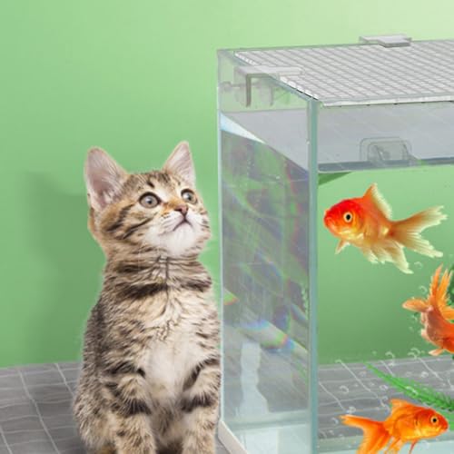 Capot de protection pour aquarium en matériau durable et structure robuste - 5