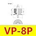10Pcs Thin Vacuum Suction Cup Manipulator Accessories Industrial Pneumatic Accessories Suction Cup Diameter 8/10/15/20mm VP-P(VP-8P,White Silicone)