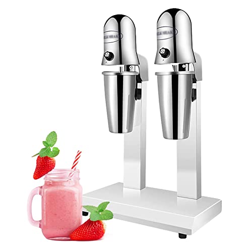 Máquina batidora de leche eléctrica, batidora comercial de 360 W para cafeterías y bares, licuadora de alta potencia con taza mezcladora para batidos y batidos
