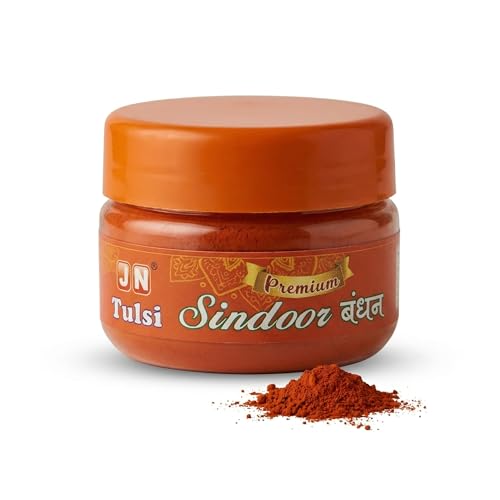 Image of Orange Sindoor Powder for Puja, Hanumanji and Ganesh ji, Pack of 2-100gm Each
