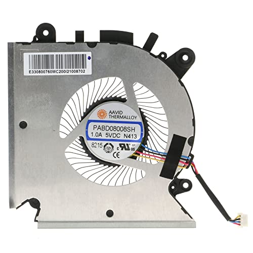 Image of Replacement CPU Cooling Fan for MSI GF63 GF65 MS-16R1 MS-16R2 PABD08008SH N413 E322500300A DC 5V
