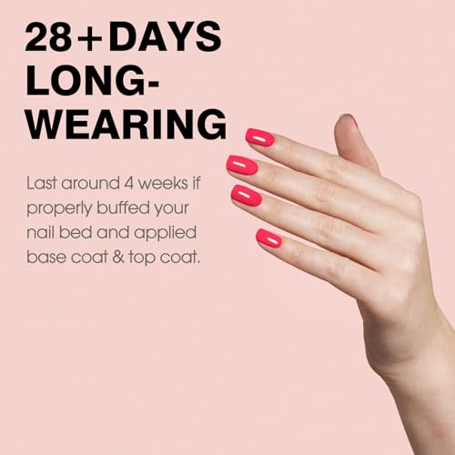 Image of CANNI 9ml Strawberry Pink Gel Nail Polish, High Gloss UV LED Soak Off Gel