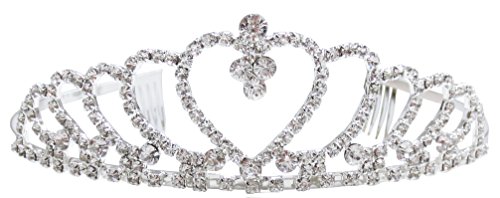 Simplicity Women’s Classic Bridal Princess Tiara with Rhinestones