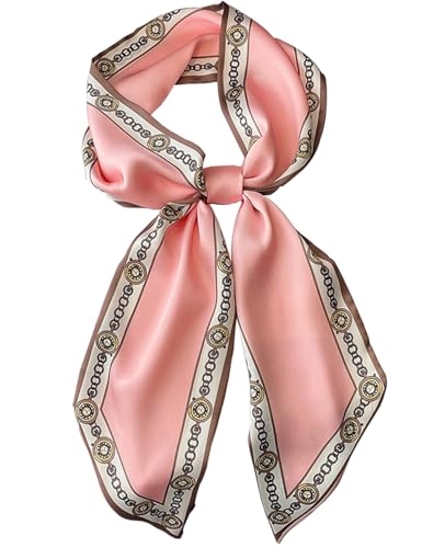 Dailyacc Silky Head Scarf For Women Lightweight Neck Tie Hair Fashion Scarves