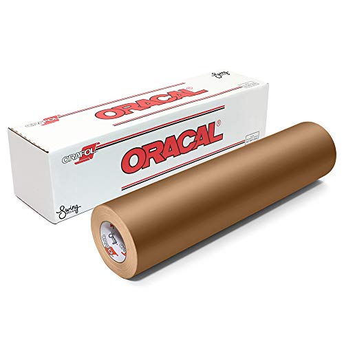 Vinyle permanent Cuivre mat ORACAL 631 rouleau adhésif pour plotter de découpe Cricut