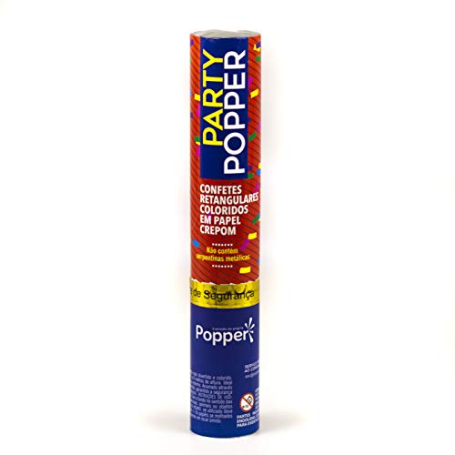 CONFETES COLORIDOS EM PAPEL CREPOM PARTY POPPER