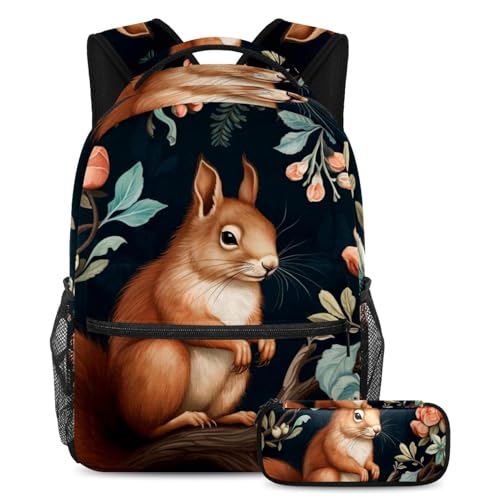 Sac à dos animaux de la forêt grand format pour l'école et les sorties