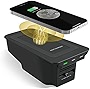 Car Wireless Phone Charger for Volvo XC90 XC60 S90 S60 V90 V60 2022 2023 2021 2020 2019 2018 2017 Center Console Accessories Charging Pad Mat