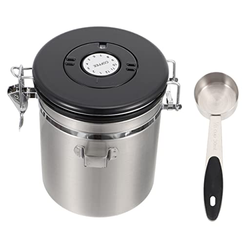 GRIRIW Air-tight Sealed Jar for Pet Food Storage 1.8l Large Capacity Metal Material Easy to Use Keeps Food Fresh and Safe