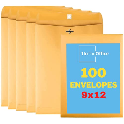 Clasp Envelopes 9x12, Brown Kraft Manila Envelopes