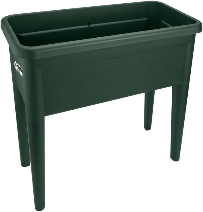 caprican Raised Garden Bed – Elevated Planter Box for Outdoor & Indoor Use, Perfect for Growing Vegetables, Herbs & Flowers – Durable Plastic Grow Table for Patio, Balcony & Greenhouse (Leaf Green)