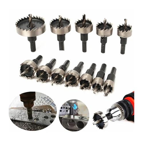 Set de brocas HSS 12 piezas 15-50 mm para madera y metal miniatura 3
