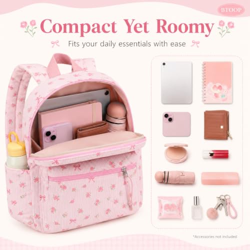 Image of BTOOP Mini Backpack Women Girls Water-resistant Small Backpack Purse Shoulder Bag for Womens Adult Kids School Travel
