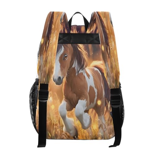 Beautiful Horse Clear Backpack Heavy Duty See Through Transparent PVC BookBag for Kids Boy Girl School Work3