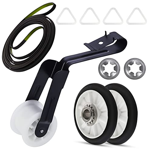 4392065 Dryer Maintenance Replacement Repair Kit Package Includes Drum Roller Belt and Idler Pulley by B&CEcom LLC