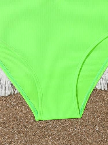 Image of Milumia Girl's 2 Piece Swimsuits Criss Cross Spaghetti Strap Bikini Sets Beachwear Bathing Suit