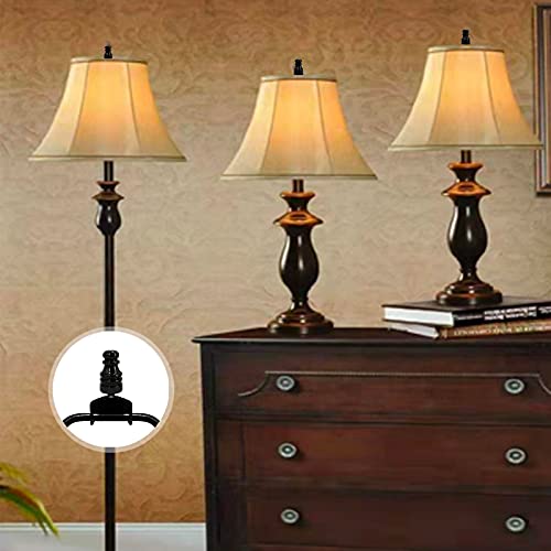 Gigivosha Lamp Shade Harp Holder For Table And Floor Lamps,2 Set Heavy Duty Detachable Lamp Shades Bracket With 3/8 Standard Saddle And Lamp Finials thumb #6