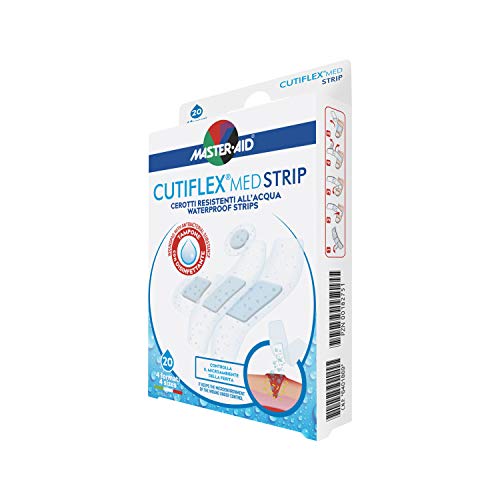 MASTER AID Cutiflex Strip, Bianco/Blu, 20 Pezzi 4