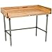 John Boos DNB09 Wood Top Prep Table 72 x 30