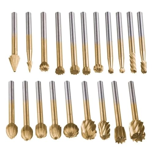 Kit de forets à bois en acier rapide | Set de 6 fraises à meuler et sculpter - 3
