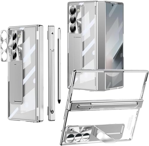 Coque Samsung Galaxy Z Fold 6 NINKI avec protège-charnière argenté