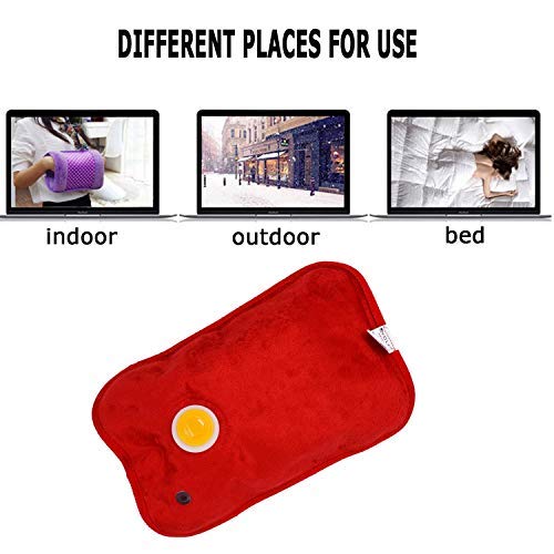 Walberrie Electric Hot Water Bag Heating Gel Pad Fur Velvet With Hand Pocket and Auto cut off Pain Relieve (Colour May Vary) 4