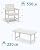 SERWALL 7-Piece Patio Dining Table Sets, Outdoor HDPE Dining Furniture Set with Umbrella Hole Cut-Out Table and 6 Chairs, White