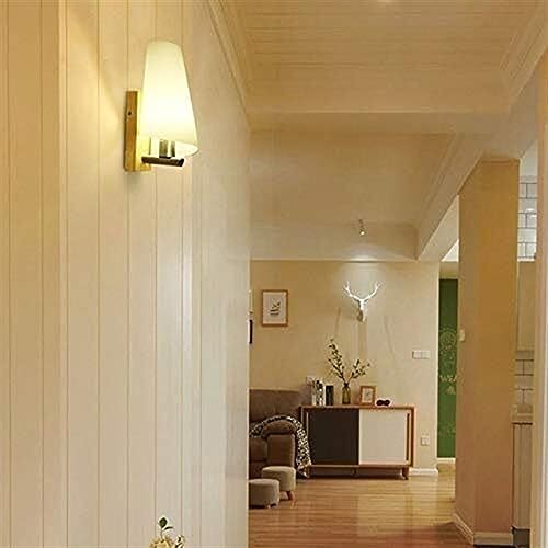 Lámpara de pared de madera blanca nórdica para pasillo de granja 6
