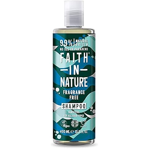 Faith In Nature Natürliches Duftfreies Shampoo, empfindlich, vegan und tierversuchsfrei, ohne SLS oder Parabene Cover