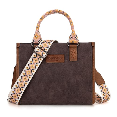Image of Montana West Wrangler Tote Bag for Women Aztec Western Retro Purse Top Handle Handbags