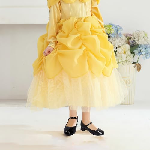 Youdesney Girls Dress Shoes, Mary Jane Flower Girls Shoes, Cute Princess Low Heels for School, Wedding, Party (Toddler/Little Kids/Big Kids)2