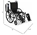 Medline Premium UltraLightweight Wheelchair with FullLength FlipBack Arms and Elevating Leg Rests for Extra Comfort 18” Seat, No, 1 Count