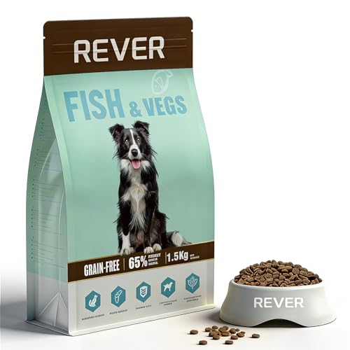REVER Cibo Secco per Cani Adulti Senza Cereali con Salmone Fresco